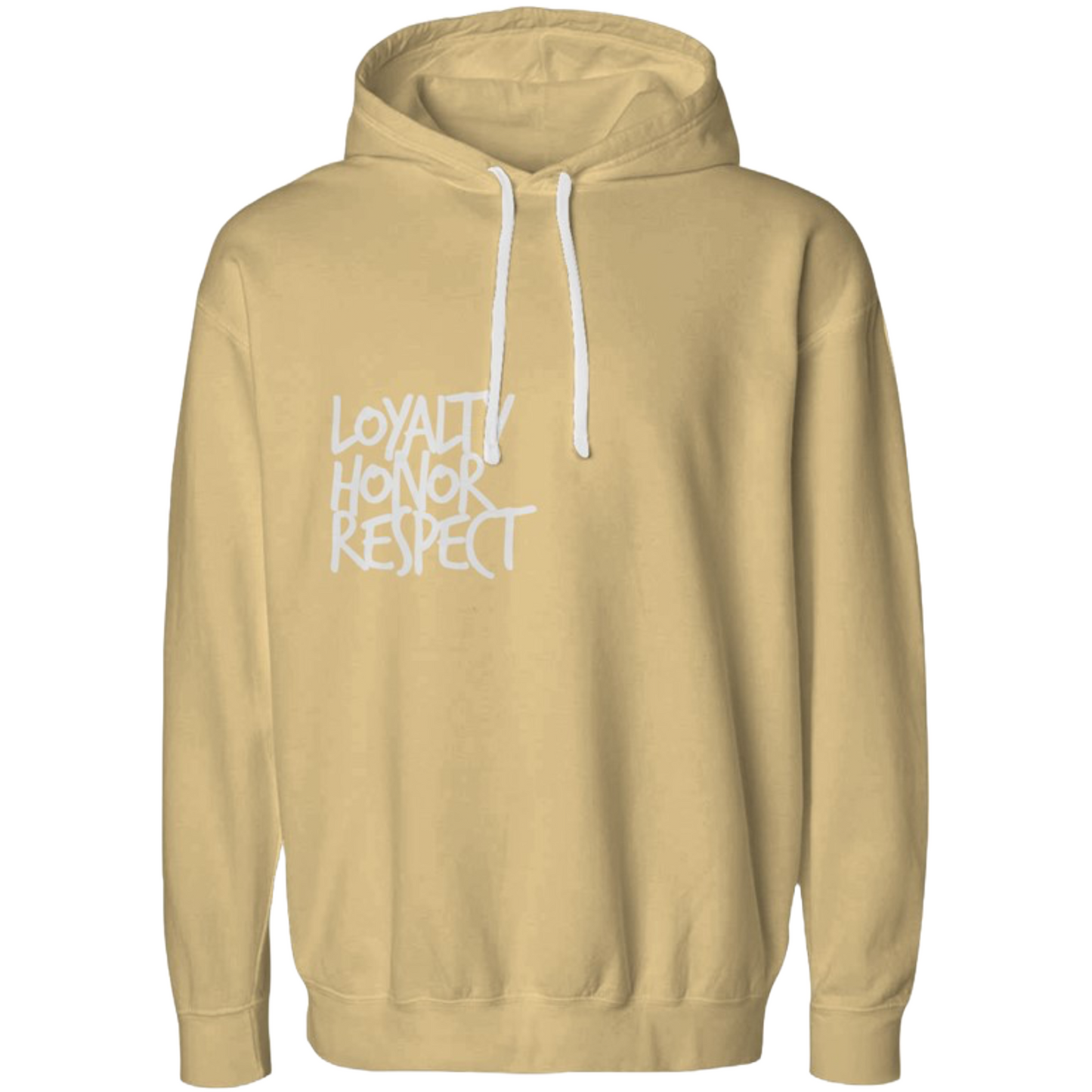 Loyalty Honor Respect Garment-Dyed Fleece Hoodie